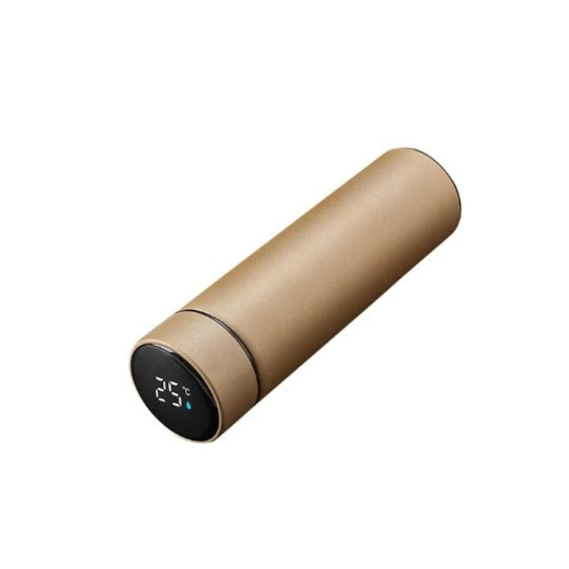 Garrafa térmica de Inox, sensor de temperatura digital inteligente Led bebida quente e fria