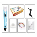 Caneta De Impressão 3D Manual Infantil e Adulto Com Filamentos