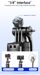 Tripé Dobrável Fangtuosi Gimbalstick com Luz e Controle Remoto Bluetooth,