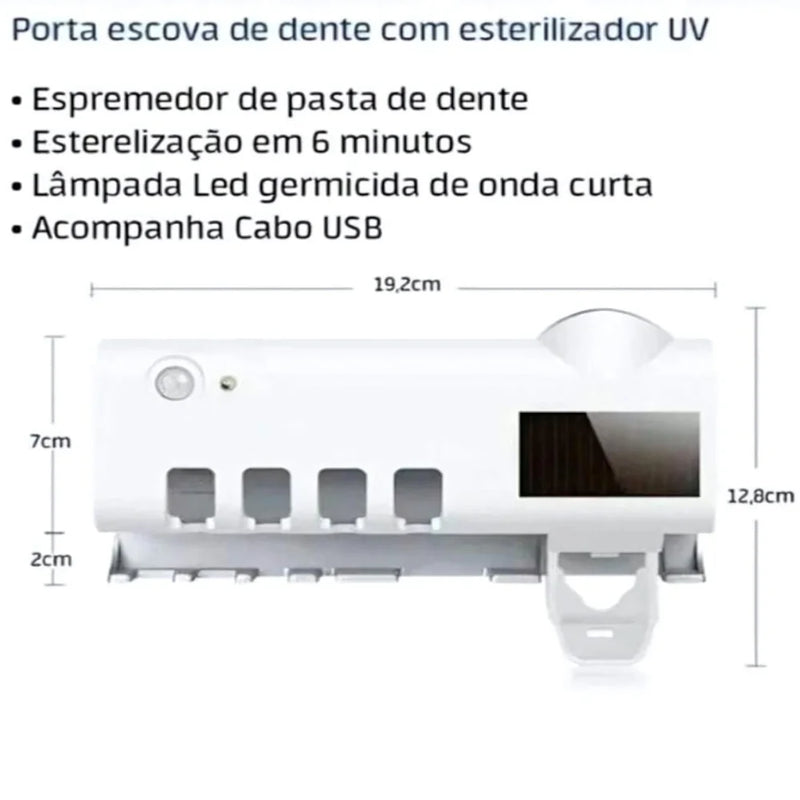 Suporte Automático Luz UV Esterilizador  Para Escovas de Dentes