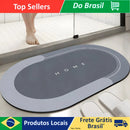 Tapete Antiderrapante Absorvente de Banheiro Secagem Rápida