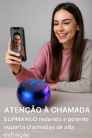 Alto-falante Bluetooth sem fio portátil de aço pequena Estéreo pesado de metal