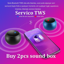 Alto-falante Bluetooth sem fio portátil de aço pequena Estéreo pesado de metal