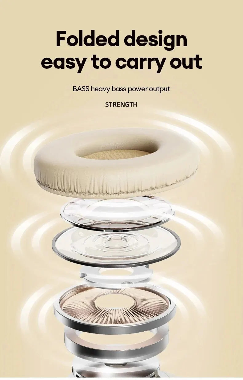 Fones de Ouvido TH30 Bluetooth 5.3 com Microfone/Cancelamentos de Ruídos e sistema Gamer