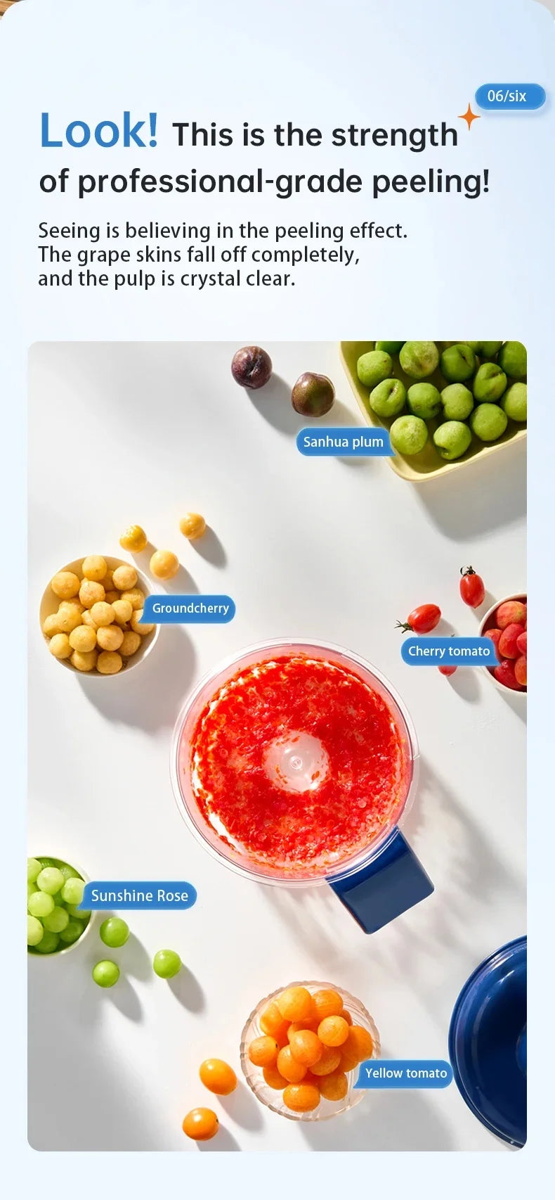 Máquina Descascadora de frutas e pequenos legumes automática