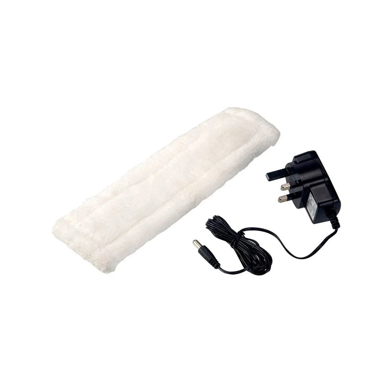 Rechargeable 2-in-1 Window Vacuum Cleaner Set Window Squeegee Electric Cleaning Tool for Tiles, Mirrors,Glass and Countertops