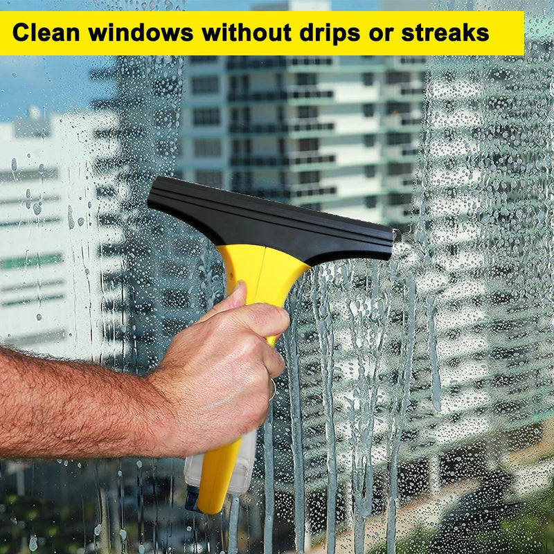 Rechargeable 2-in-1 Window Vacuum Cleaner Set Window Squeegee Electric Cleaning Tool for Tiles, Mirrors,Glass and Countertops
