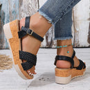 Sandálias de plataforma Louise Gladiadora/Roma