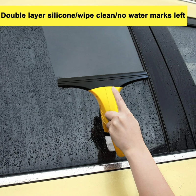 Rechargeable 2-in-1 Window Vacuum Cleaner Set Window Squeegee Electric Cleaning Tool for Tiles, Mirrors,Glass and Countertops