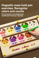 Labirinto Magnético Infantil Bola de Caminhada Treinamento de Concentração  Aprendizagem Jogo Educativo Brinquedo Magnético