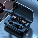 Original m19 fone de ouvido bluetooth sem fio esportes inteligentes toque led