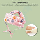 Capacete de proteção para cabeça, almofada antiqueda para crianças aprendendo a andar, boné de segurança para bebês