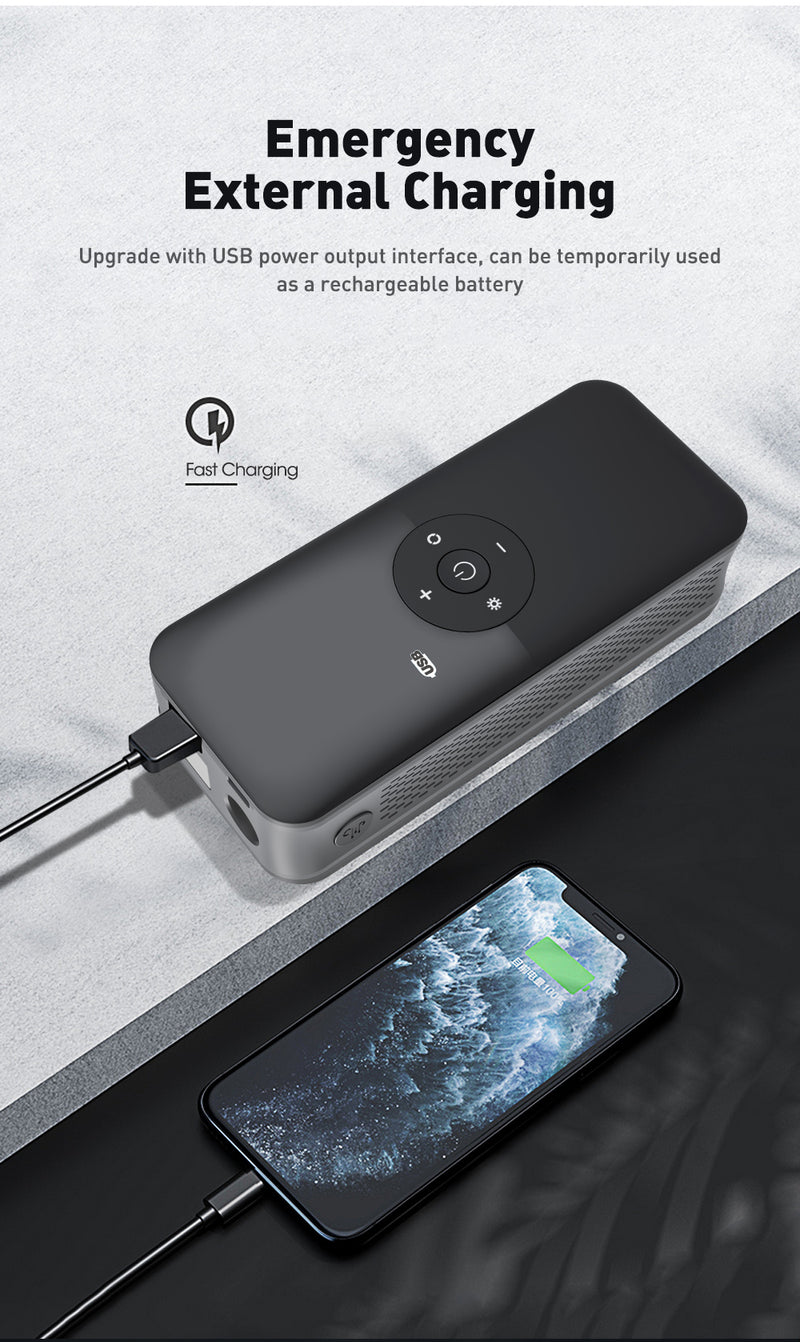 Compressor Mini bomba de ar recarregável portátil Inflador de pneus Carros/Motos/Bicicletas