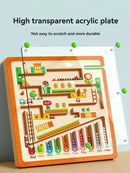 Labirinto Magnético Infantil Bola de Caminhada Treinamento de Concentração  Aprendizagem Jogo Educativo Brinquedo Magnético