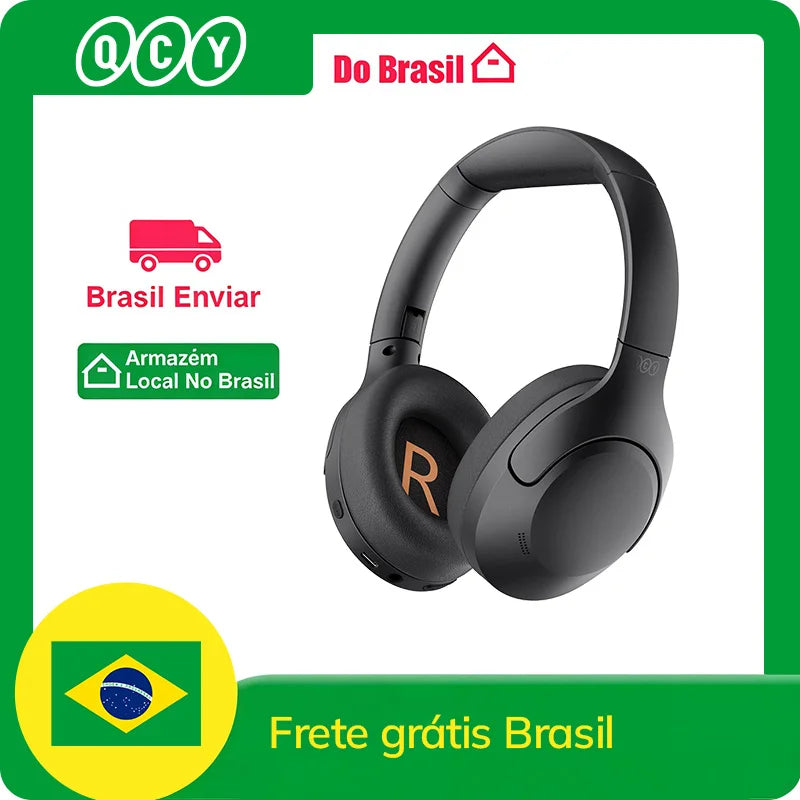Fones de ouvido QCY H3  sem fio Bluetooth 5.3 Cancelamento de ruído Arco reforçado promoção