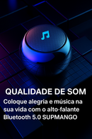 Alto-falante Bluetooth sem fio portátil de aço pequena Estéreo pesado de metal